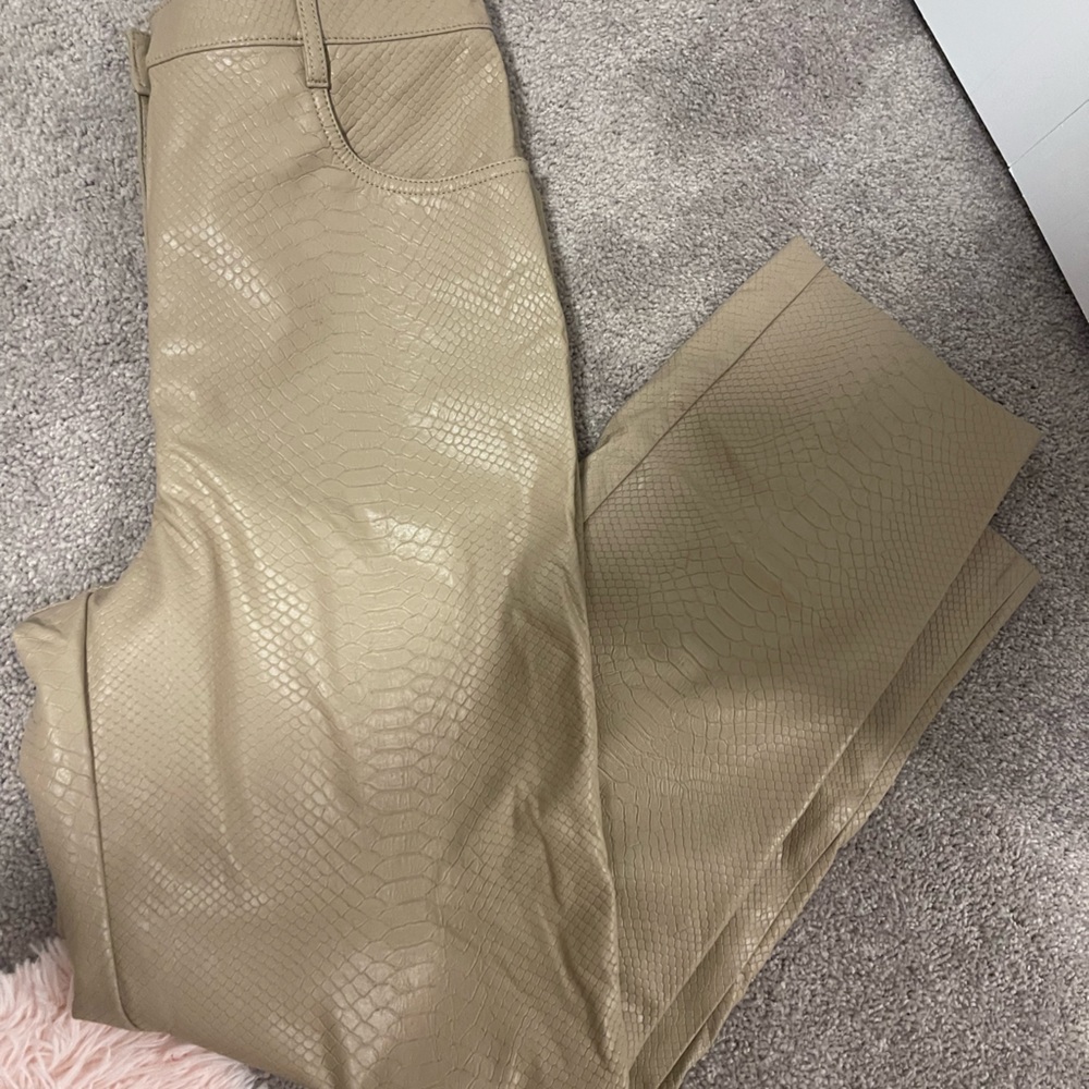 Wilfred Snakeskin-Faux Leather Pants